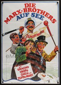 4g608 MONKEY BUSINESS German R70s great image of all 4 Marx Brothers including Zeppo!