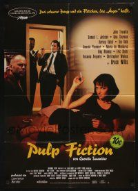 4g629 PULP FICTION German '94 Quentin Tarantino, sexy Uma Thurman smoking in bed plus top cast!