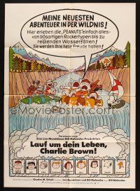 4g632 RACE FOR YOUR LIFE CHARLIE BROWN German '77 Charles M. Schulz, art of Snoopy & Peanuts gang!