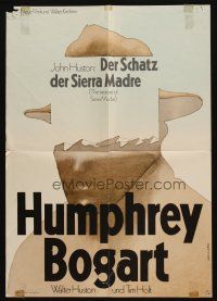 4g520 TREASURE OF THE SIERRA MADRE German 16x23 R66 Humphrey Bogart, Tim Holt & Walter Huston!