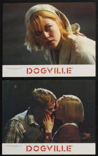 4g381 DOGVILLE 6 French LCs '03 great close up of Nicole Kidman, directed by Lars von Trier!
