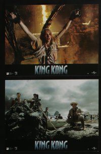 4g278 KING KONG 12 French LCs '05 Peter Jackson directed, sexy Naomi Watts, Brody, giant ape!