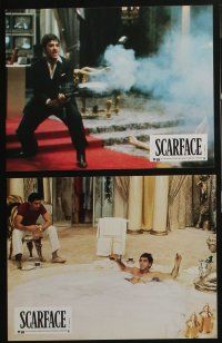 4g395 SCARFACE 6 French LCs '84 Al Pacino, Michelle Pfeiffer, Brian De Palma, Oliver Stone