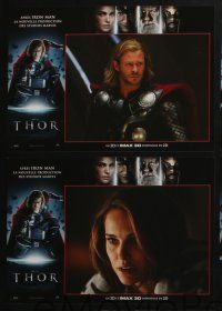 4g398 THOR 6 French LCs '11 cool images of Chris Hemsworth in the title role, Natlie Portman!