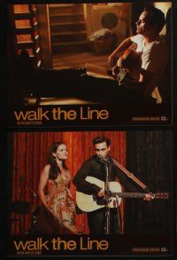 4g373 WALK THE LINE 7 French LCs '05 Joaquin Phoenix as Johnny Cash, Reese Witherspoon as Carter!
