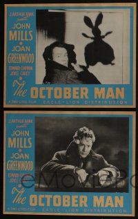 4g152 OCTOBER MAN 8 Canadian LCs '48 John Mills, gorgeous Joan Greenwood, written by Eric Ambler!