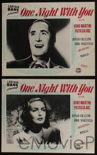 4g153 ONE NIGHT WITH YOU 8 Canadian LCs '48 Terence Young, images of Patricia Roc, Nino Martini!