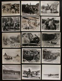 4h116 LOT OF 37 8x10 WESTERN STILLS '30s-40s great scenes with cowboy heroes saving the day!