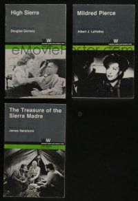 4h100 LOT OF 3 SOFTCOVER MOVIE SCREENPLAY BOOKS '70s High Sierra, Mildred Pierce, Sierra Madre!