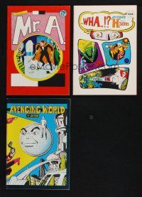4h108 LOT OF 3 STEVE DITKO COMIC BOOKS PUBLISHED BY BRUCE HERSHENSON '70s Mr. A, Avenging World!