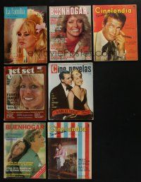 4h031 LOT OF 7 MEXICAN MAGAZINES '60s-70s articles & images about then-current movies!