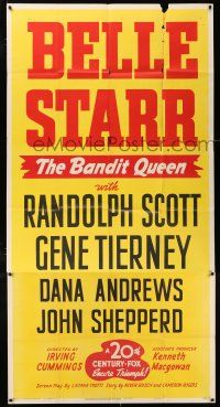 4j307 BELLE STARR 3sh R48 female outlaw Gene Tierney as The Bandit Queen!