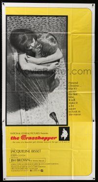 4j441 GRASSHOPPER 3sh '70 romantic image of Jacqueline Bisset making love in the shower!