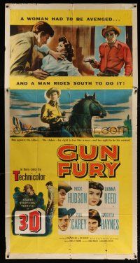 4j446 GUN FURY 3sh '53 Phil Carey steals Donna Reed & leaves Rock Hudson to die, 3-D!