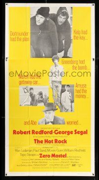 4j477 HOT ROCK 3sh '72 Robert Redford, George Segal, Peter Yates classic, different image!