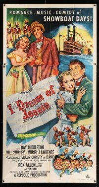 4j482 I DREAM OF JEANIE 3sh '52 romance, music & comedy of showboat days, blackface minstrels!