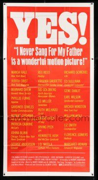 4j483 I NEVER SANG FOR MY FATHER 3sh '70 Robert Anderson play, critics think it's wonderful!