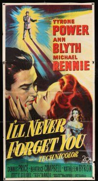 4j488 I'LL NEVER FORGET YOU 3sh '51 Tyrone Power travels back in time to meet Ann Blyth!