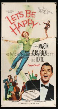 4j529 LET'S BE HAPPY 3sh '57 Vera-Ellen & Tony Martin in a rocking and rolling romance!