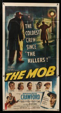 4j571 MOB 3sh '51 Broderick Crawford & cast portraits, the coldest crew since The Killers!
