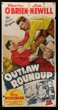 4j606 OUTLAW ROUND-UP 3sh '44 Texas Rangers Dave Tex O'Brien, Jim Newill & Guy Wilkerson!