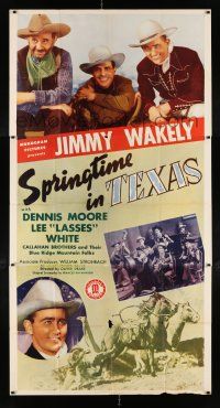 4j673 SPRINGTIME IN TEXAS 3sh '45 singing cowboy Jimmy Wakely, Dennis Moore, Lee Lasses White!