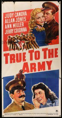 4j712 TRUE TO THE ARMY 3sh '42 sexy Ann Mille, wacky Judy Canova, Jerry Colonna, Allan Jones!