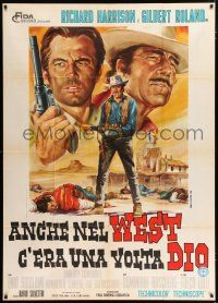 4j130 GOD WAS IN THE WEST TOO AT ONE TIME Italian 1p '68 Gilbert Roland, spaghetti western!