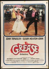 4j132 GREASE Italian 1p '78 John Travolta & Olivia Newton-John dancing in a most classic musical!