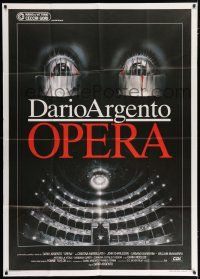 4j163 OPERA Italian 1p '87 written and directed by Dario Argento, cool creepy Casaro artwork!