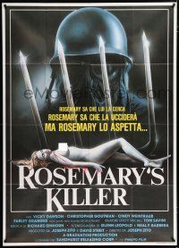4j168 PROWLER Italian 1p '83 different Sciotti art with naked girl & Rosemary's Killer!