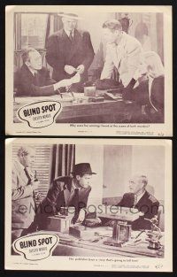 4k904 BLIND SPOT 2 LCs '47 images of Chester Morris, sexy Constance Dowling, film noir!