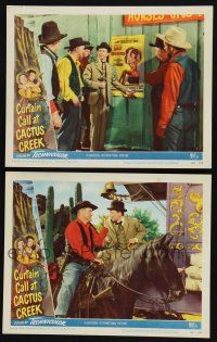 4k921 CURTAIN CALL AT CACTUS CREEK 2 LCs '50 Donald O'Connor, and western cowboy Joe Sawyer!