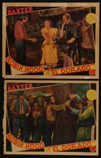 4k979 ROBIN HOOD OF EL DORADO 2 LCs '36 William Wellman directed, J. Carroll Naish, Margo!