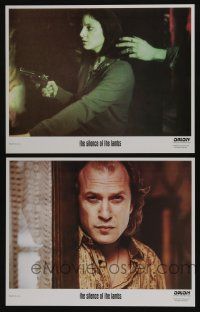 4k983 SILENCE OF THE LAMBS 2 LCs '90 detective Jodie Foster w/gun, Ted Levine, Jonathan Demme!