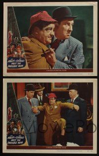 4k606 ABBOTT & COSTELLO MEET THE INVISIBLE MAN 5 LCs '51 great images of Bud & Lou + Adele Jurgens!