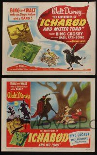 4k071 ADVENTURES OF ICHABOD & MISTER TOAD 8 LCs '49 BING and WALT wake up Sleepy Hollow with a BANG