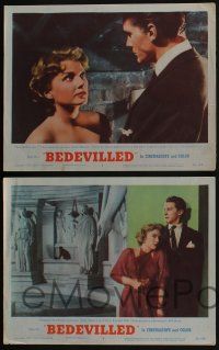 4k562 BEDEVILLED 6 LCs '55 great images of Steve Forrest & sexy French Anne Baxter!