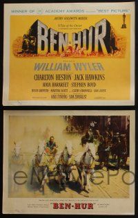 4k105 BEN-HUR 8 LCs '60 Charlton Heston, Stephen Boyd, Haya Harareet, William Wyler classic!