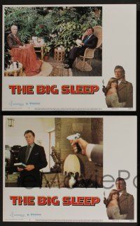 4k113 BIG SLEEP 8 LCs '78 border art of Robert Mitchum & sexy Candy Clark by Richard Amsel!