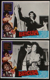 4k118 BLACULA 8 LCs '72 black vampire William Marshall is deadlier than Dracula, great images!