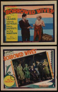 4k124 BORROWED WIVES 8 LCs '30 sexy Vera Reynolds pretends to be married to Rex Lease!