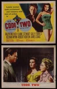 4k152 CODE TWO 8 LCs '53 sexy lonely Elaine Stewart seeks romance with Ralph Meeker!