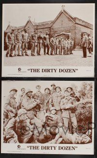 4k176 DIRTY DOZEN 8 int'l LCs R75 Charles Bronson, Jim Brown, Lee Marvin, Aldrich WWII classic!
