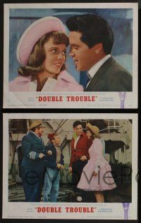4k684 DOUBLE TROUBLE 4 LCs '67 close up of Elvis Presley staring at pretty Annette Day!