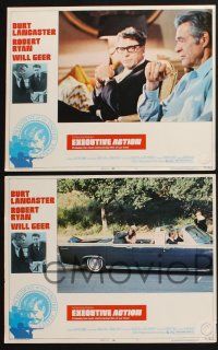 4k194 EXECUTIVE ACTION 8 LCs '73 Burt Lancaster, Robert Ryan, Will Geer