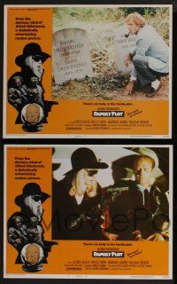 4k198 FAMILY PLOT 8 LCs '76 Barbara Harris, Bruce Dern, directed by Alfred Hitchcock!