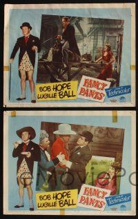 4k688 FANCY PANTS 4 LCs '50 Lucille Ball & wacky cowboy Bob Hope are driving the west wild