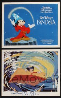 4k199 FANTASIA 8 LCs R82 great images of Mickey Mouse & others, Disney musical cartoon classic!