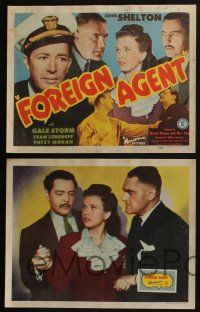 4k215 FOREIGN AGENT 8 LCs '42 Gale Storm & John Shelton try to smash a Nazi spy ring!